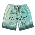 thumbnail image 5 of Goofa Not All Those Who Wander Are Lost1 Printed Mens Swim Trunks Summer Quick Dry Short Beach Swimwear Bathing Suits-Medium, 5 of 9