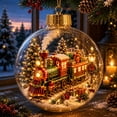 thumbnail image 3 of Glowing Christmas Story Ornament, Light-Up Mini Holiday Scene with Warm LED Light, Festive Keepsake Gift for Home Christmas Party Decoration, 3 of 6