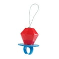 thumbnail image 2 of Ring Pop Decopauge Christmas Ornament, Red, Blue, Plastic, By Ruz, 2 of 6