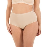 Barbra Womens Panties Seamless High Waist Brief Small to Plus Sizes Multi-Pack