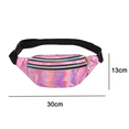 thumbnail image 2 of Fanny Packs para mujer Festival Party Rave Shiny Phanny Pack Viajes Senderismo Riñoneras, 2 of 5