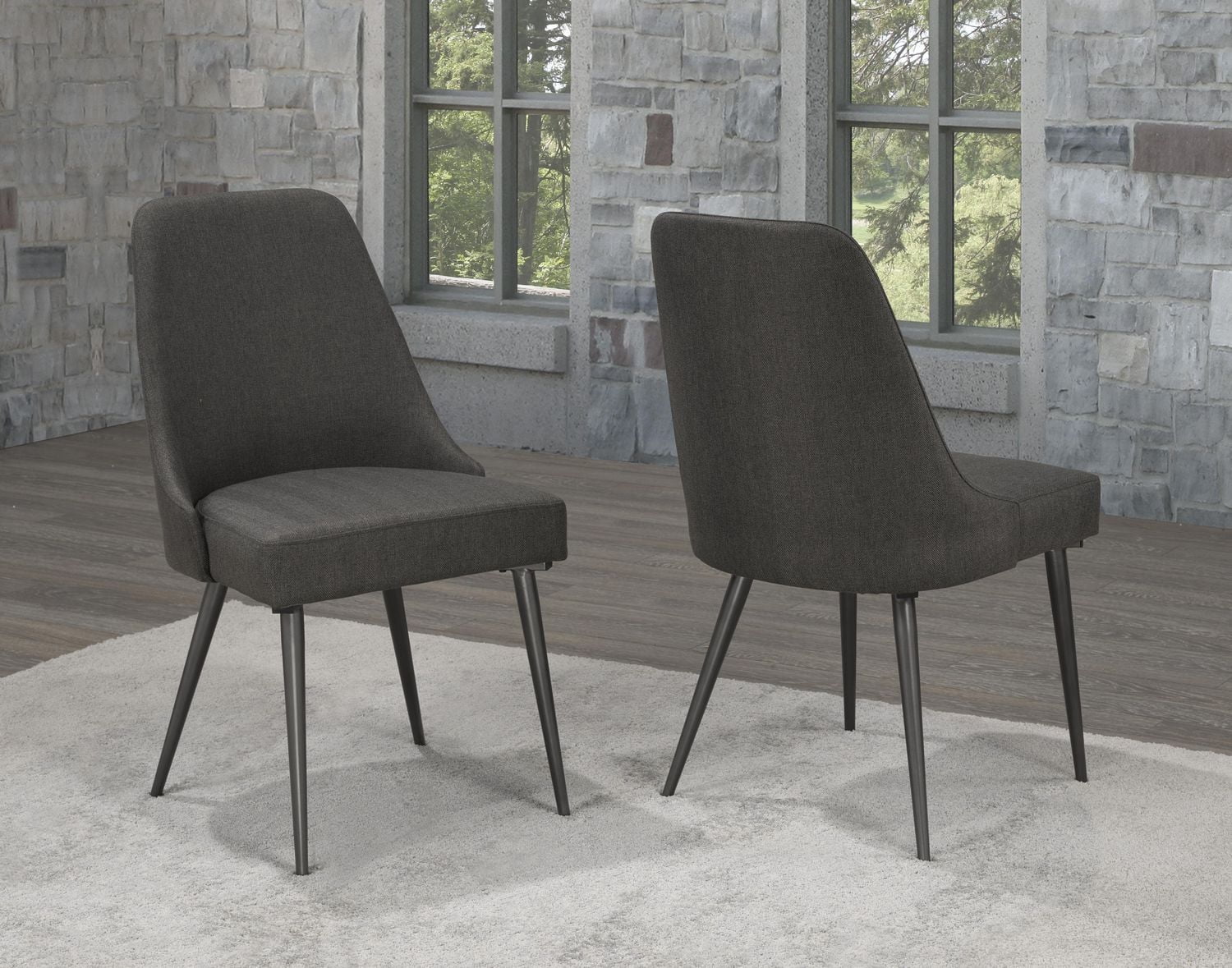 Celine 5-Piece Dining Set, Rustic Oak/Grey