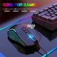 thumbnail image 2 of GYDEK Gaming Mouse Wired, USB Computer Mouse with 4 Adjustable DPI, RGB Backlit LED, Side Buttons, Ergonomic Optical Mice for PC, Laptop, Windows, Mac, Vista, Linux, Gamer, 2 of 7