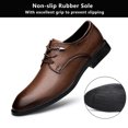 thumbnail image 3 of Mens Dress Shoes Classic Oxford Shoes Lace-up Formal Business Leather Shoes Derby Shoes, 3 of 7