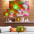 thumbnail image 3 of Dance of Red Fractal Flower Petals - Floral Canvas Art Print, 3 of 4