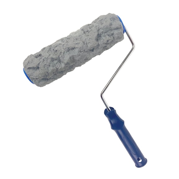 Nichiyo 10 inch Concrete Texture Roller for Brick Stone Pattern, Decorative Paint Roller Stamp for Wall Pathway, Professional Texture Tool