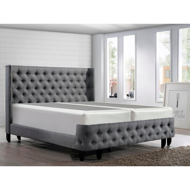 Wayton 4 Inch Fully Assembled Split Box Spring Foundation For