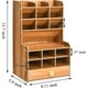 thumbnail image 2 of Wooden Desktop Organizer With Drawer For Home Office School, 2 of 3