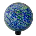 thumbnail image 4 of Northlight Swirled Pattern Outdoor Garden Gazing Ball - 10" - Green and Blue, 4 of 6
