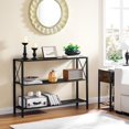 thumbnail image 4 of Industrial Console Table, 3 Tier Entryway Table, Hallway Table, Narrow Sofa Table with Shelves, Entrance Table for Entryway, Living Room, Foyer, Hallway, Office, Grey, 4 of 18