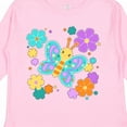 thumbnail image 4 of Inktastic Cute Butterfly and Flowers Boys or Girls Long Sleeve Toddler T-Shirt, 4 of 5
