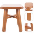 thumbnail image 2 of Wood Stool Shoe Changing Stool Small Stool Indoor Stool Wooden Stool Home Low Stool, 2 of 9