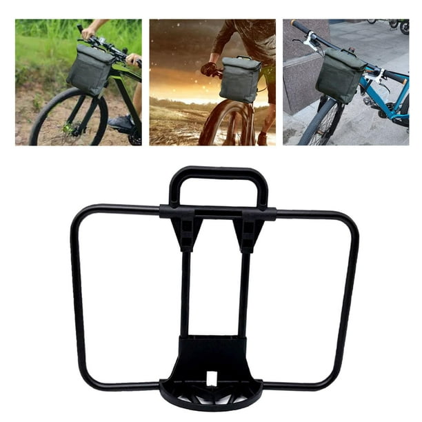 Bike Front Bag Hold Bracket Backpack Porteur Rack Frame for Black 40x26cm Walmart