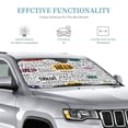 thumbnail image 3 of Kdxio Hello Print Windshield Sun Shade, Foldable Sun Blocker for Car,Truck,SUV Automotive Interior Sun Protection,Reflective Shade for Front Windshield(Medium), 3 of 7