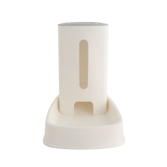 Methold Dispensador De Agua Inodoro Y Sin BPA Para Gatos Y Perros Salida Amplia Antifugas De 3800 Ml De Capacidad Suministros de alimentación y agua para mascotas Dispensador de alimentos blanco