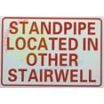 thumbnail image 4 of STANDPIPE LOCATED IN OTHER STAIRWELL SIGN((7x10,WHITE,ALUMINUM)-ref19722, 4 of 5
