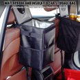 thumbnail image 2 of M Buder Large Car Trash Can with Lid and Storage Pockets, Leak-Proof Auto Organizer, Collapsible and Portable Waterproof Hanging Garbage Bin (12.2 inches / 31 cm, Black) for SUV Truck, 2 of 9
