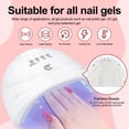 thumbnail image 4 of Kit de esmaltes de uñas en gel COSCELIA, 40 colores con luz UV, juego de 57 piezas, 4 of 9