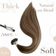 thumbnail image 4 of Laavoo Extensiones De Cabello Con Punta En U Cabello Humano Marrón Balayage Marrón Oscuro Ombre Ceniza Marrón K Puntas Extensiones De Cabello Cabello Humano Fusión Caliente Extensiones De Cabello Con, 4 of 5