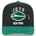 thumbnail image 2 of Men's New Era Black/Green New York Jets 2025 NFL Draft On Stage A-Frame 59FIFTY Fitted Hat, 2 of 5