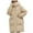 Khaki, variant on MuZeFu Winter Coats for Women Clearance under $50 Women's Fall And Winter Long Sleeved Warm Cotton Jacket Bread