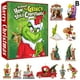 thumbnail image 3 of Calendario de Adviento de Navidad Cuenta regresiva navideña creativa Caja sorpresa de Grinch Adornos colgantes para árbol de Navidad de monstruo verde Caja sorpresa navideña, 3 of 5