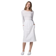 Adar Universal Scrub Skirts for Women - A-Line Cargo Pocket Scrub Skirt