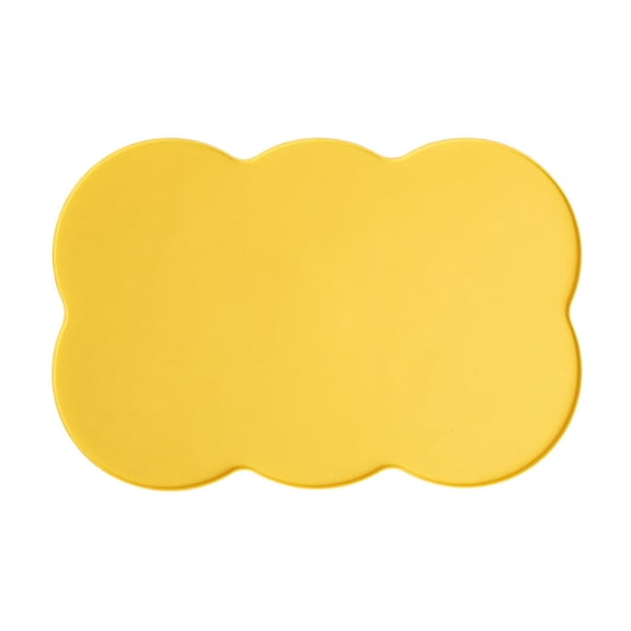 Leodye 1PCS Rectangular Silicone Pet Feeding Mat, Anti-spill Anti-slip Slow Feeder Placemat fors s, Easy to Wipe Clean -17.32x10.63x0.39in