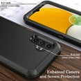 thumbnail image 3 of TASHHAR Samsung Galaxy A04S Case/A13 5G Case with Belt Clip Holster Military Grade Heavy Duty Protection 3 in 1 Shockproof Armor Rugged Durable for Galaxy A04S/A13 5G Phone - Black, 3 of 10
