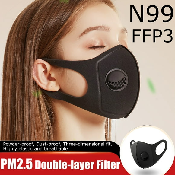 1Pcs Sponge Face Mask- Washable Reusable Valve Mask- Protection for Outdoor Sports Gardening Travel