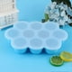 thumbnail image 2 of Plateau de congélation en silicone, 10 trous, récipient réutilisable avec couvercle pour aliments pour bébés faits maison (bleu), 2 of 4