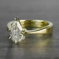 thumbnail image 2 of 2CT Pear Cut Lab Created Diamond Engagement Women's Ring 14K Yellow Gold Plated, 2 of 3