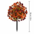 thumbnail image 2 of Uv Resistant Artificial Outdoor Flowers 2 Pack Fall Tone Fake Flowers with Ground Stakes for Yard Patio Porch Autumn Decor Outdoor Fake Flowers, 2 of 7