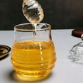 thumbnail image 4 of Yongwei Clear Glass Honey Jar with Dipper and Lid Cover - 280ml, 4 of 10