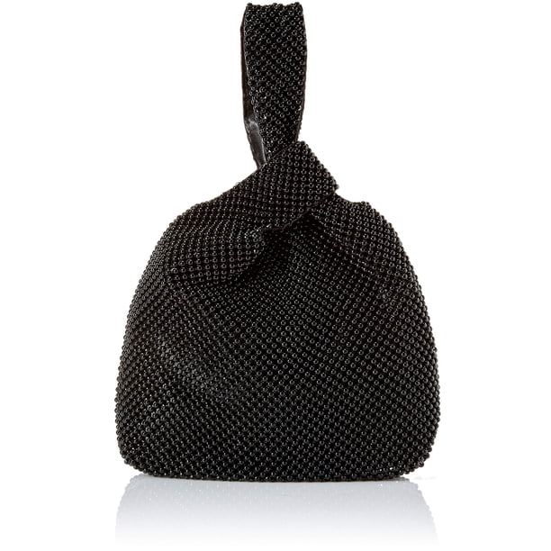 Bolsa de noche Jessica McClintock Logan Mesh Black