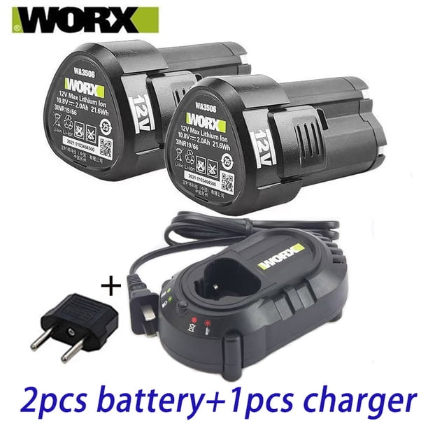 100% Original 2.0/4.0Ah para WORX Kress 12V WA3506 WU127 WU128 WU130 WU131X WU132 WU280 WX128 WX540 Batería para Herramienta Eléctrica