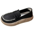 thumbnail image 1 of Zapatos informales para mujer, cómoda, suave, sin cordones, para ropa de calle, parte inferior gruesa para exteriores, trabajo negro 39, 1 of 8