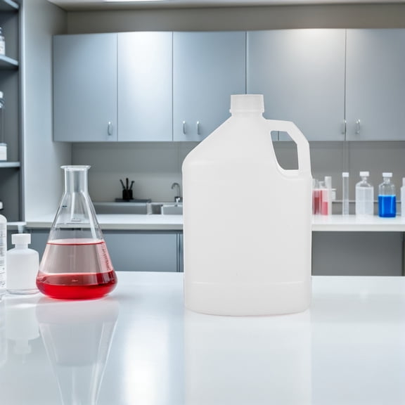 SEWCHICS 2- Gallon White Plastic Storage Jugs with Handles, Buckets for Industrial and Home Use