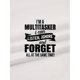 thumbnail image 5 of Camiseta de verano para hombre con cuello redondo, informal, holgada, con estampado "I'M A Multitasker" y la frase "Escucha, ignora, olvida"., 5 of 6