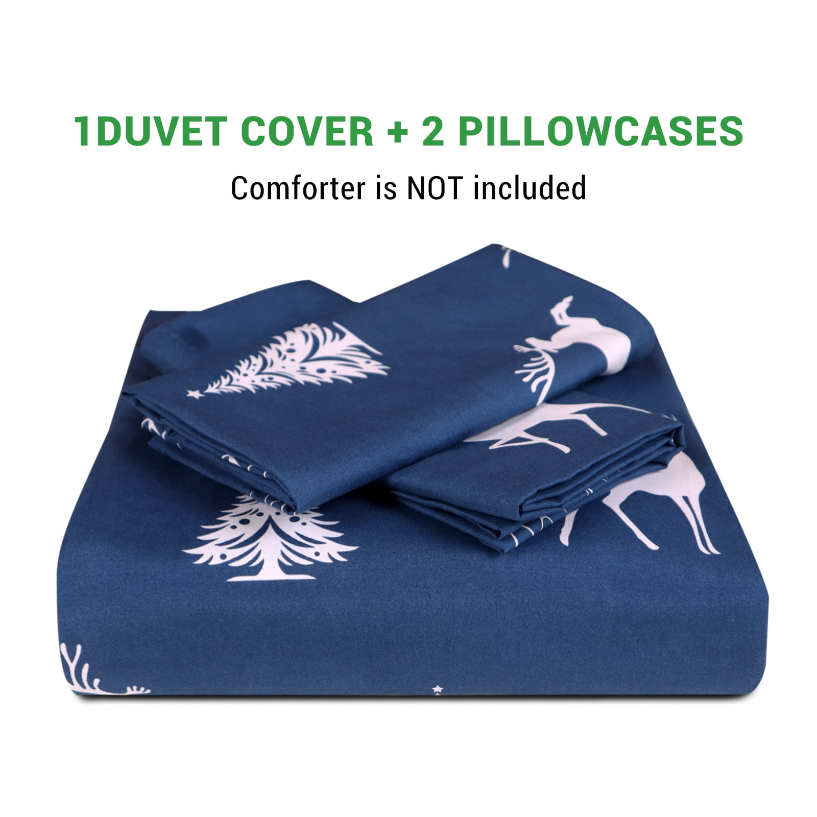 Gogreen Luxury Twin Duvet Cover Floral, Soft & Breathable Microfiber 2 Pieces Twin Bedding Sets, Pattern Twin Comfy Duvet Cover, with Zipper Closure, Includes 1 x Pillowcase, 1 x Duvet Cover