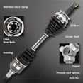 thumbnail image 6 of A-Premium CV Axle Shaft Assembly Compatible with Yamaha Viking 700 14-20, Viking VI 15-22, Wolverine 16-18, Wolverine R-Spec 16-18, Front Left or Right, Replace# YA-305, 1XD-F518F-00-00, 6 of 9