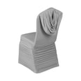 thumbnail image 2 of Riguas Chair Cover High Elastic Integrated Decorative Polyester Ruched Design Dining Chair Protector Cover for Daily Use, 2 of 8