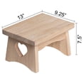 thumbnail image 2 of eHemco Rectangular Solid Hardwood Step Stool for Adults and Kids, 7.5 Inches, Unfinished, 2 of 6