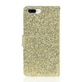 thumbnail image 2 of Allytech Wallet Glitter Case for Apple iPhone 8 Plus/ iPhone 7 Plus, Bling Glitter Faxu Leather Folding Stand Credit Cards Slots Shock-Absorbing Anti-slip Case Cover, Gold, 2 of 9