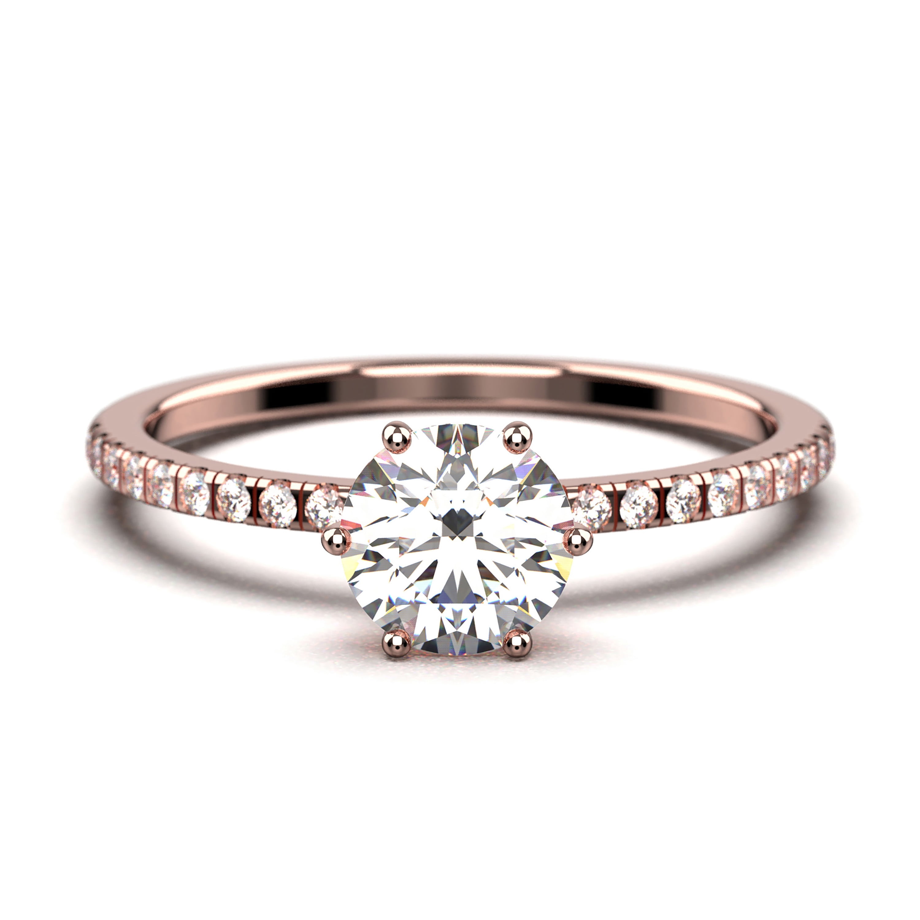 Round Cut Moissanite Engagement Ring Cocktail Ring 1.5CT Round Engagement Ring Silver Ring Promise Bridal Ring Three Stone Ring