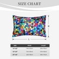thumbnail image 6 of Daiia Colorful Tie Dye Stained Glass 2 Bedding Waterproof Pillow Protector Zippered Queen – Bed Bug Proof Pillow Encasement-16"x24", 6 of 9