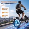 thumbnail image 4 of Lilypelle Folding Electric Bicycle for Adults,48V 500Wh UL2849(By SGS) Battery,Peak 1200W Motor,20"×3.0" Fat Tire 7 Speed Off-Road Electric Step-Thru Bicycle, 20MPH, Fits for 4'9" to 6'5",30-50Miles, 4 of 12
