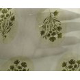 thumbnail image 5 of oneOone Georgette Viscose Greenish Beige Fabric Block Craft Projects Decor Fabric Printed By The Yard 42 Inch Wide, 5 of 5
