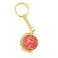 thumbnail image 1 of La textura de la carne cruda de alimentos cordero rollos Anillo de oro de metal llavero llavero, 1 of 3