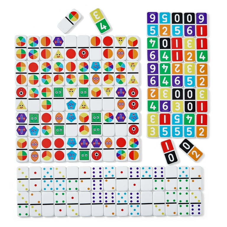 Hand2Mind Numberblocks Dominoes Set, 112 Pieces, Math Games for